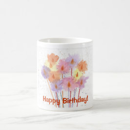 Taza De Café Feliz cumpleaños Candles Mug