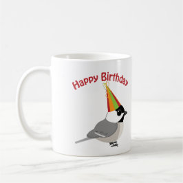 Taza De Café Feliz cumpleaños Chickadee