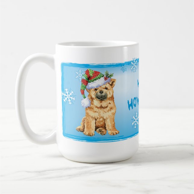 Taza De Café Feliz cumpleaños Chow Chow (Izquierda)