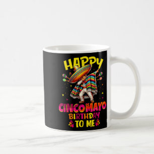 Taza De Café Feliz cumpleaños cinco de mayo al sombrero mexican