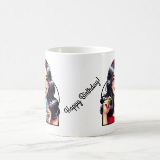 Taza De Café Feliz cumpleaños con giro humorístico