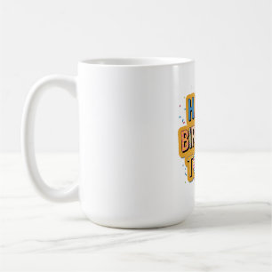 Taza De Café Feliz cumpleaños con patrón