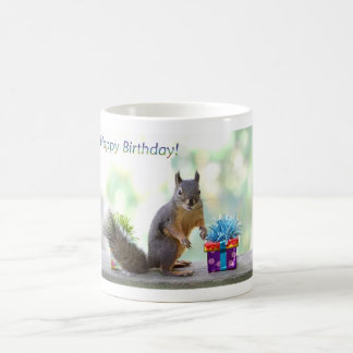 Taza De Café ¡Feliz cumpleaños de la ardilla!