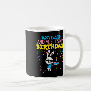 Taza De Café Feliz cumpleaños de Pascua Bunny Cake Bday Fiesta 