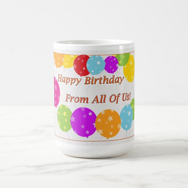 Taza De Café Feliz Cumpleaños De Todos Nosotros (Centro)