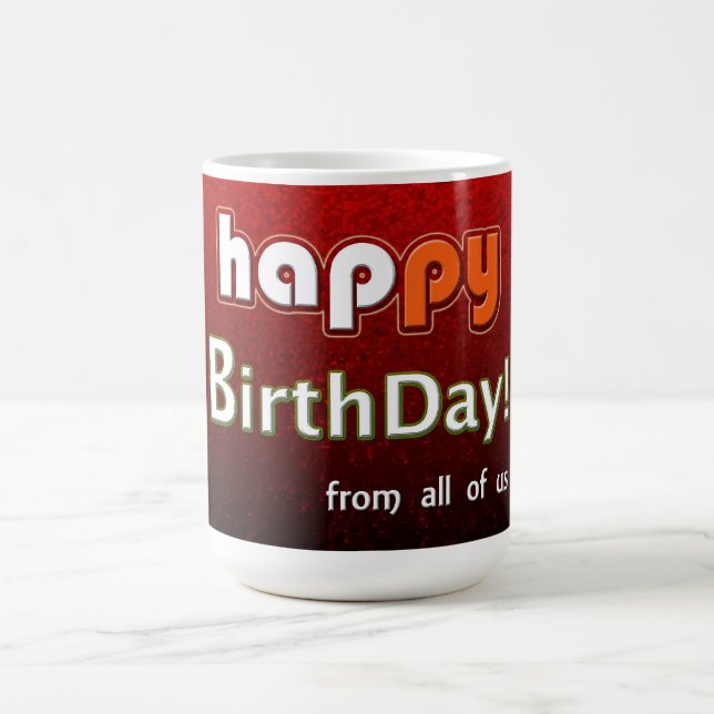 Taza De Café Feliz Cumpleaños De Todos Nosotros (Centro)