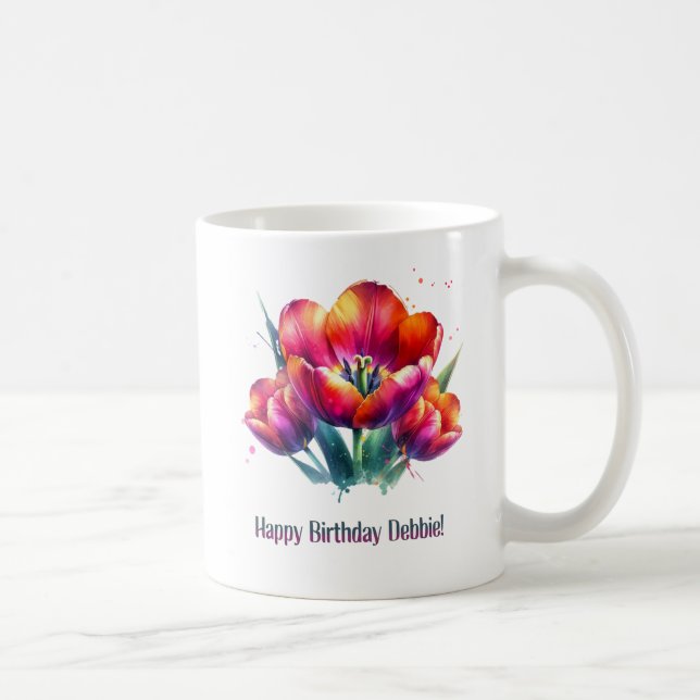 Taza De Café Feliz cumpleaños Debbie (Derecha)