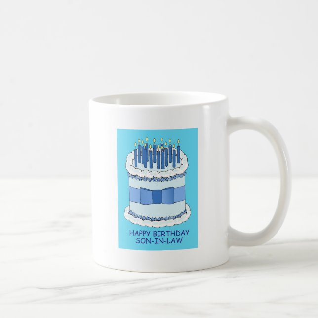 Taza De Café Feliz cumpleaños del yerno (Derecha)