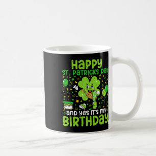 Taza De Café Feliz cumpleaños día de San Patricio trébol Dab Cu