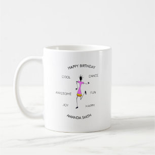 Taza De Café Feliz cumpleaños, día especial ritmo de felicidad