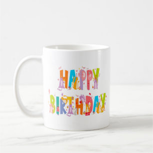 Taza De Café Feliz cumpleaños, divertida celebración del cumple