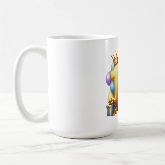 Taza De Café Feliz cumpleaños dorado 14 (Izquierda)