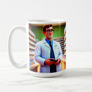 Taza De Café Feliz Cumpleaños Farmacéutico