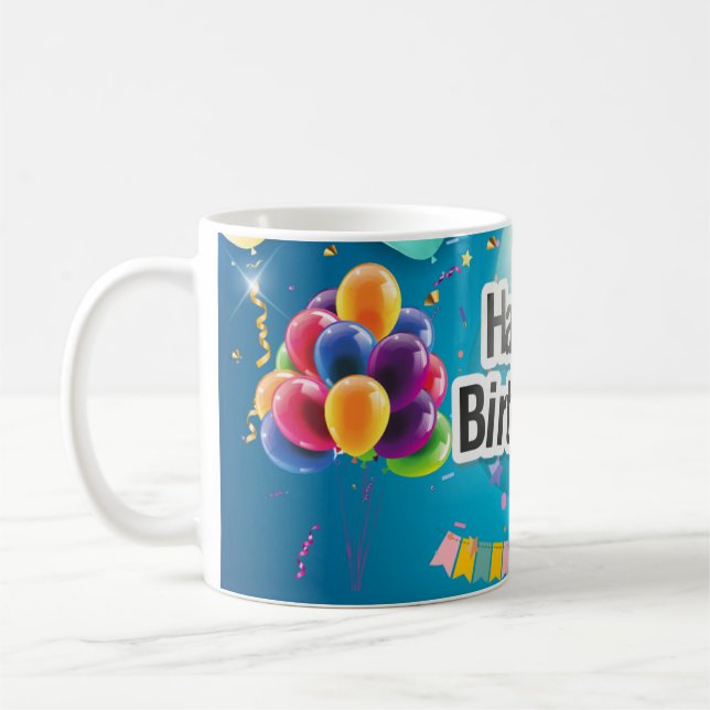 Taza De Café Feliz Cumpleaños Fun 50° hito (Izquierda)