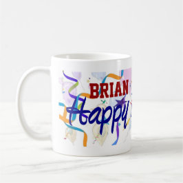 Taza De Café Feliz cumpleaños - Globos - Mug (Personalice)