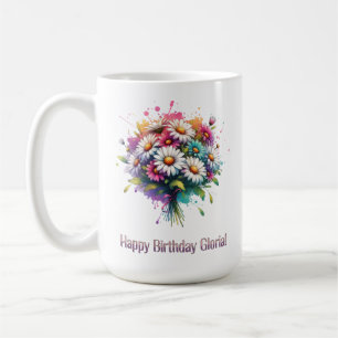 Taza De Café Feliz cumpleaños Gloria