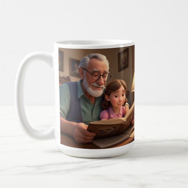 Taza De Café Feliz cumpleaños Grampa (Izquierda)
