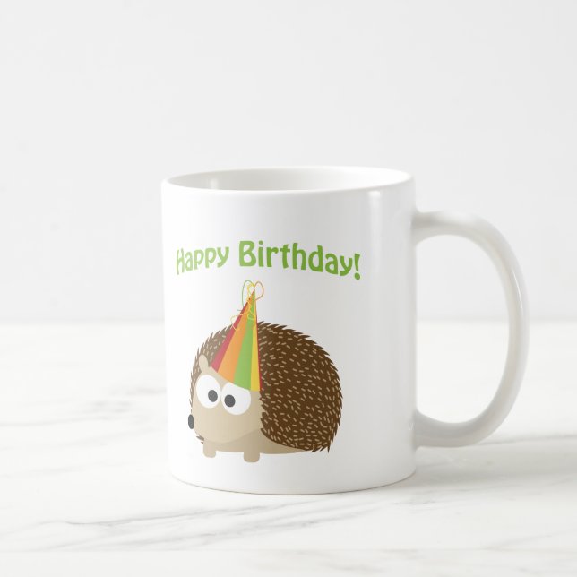 Taza De Café ¡Feliz cumpleaños! Hedgehog (Derecha)