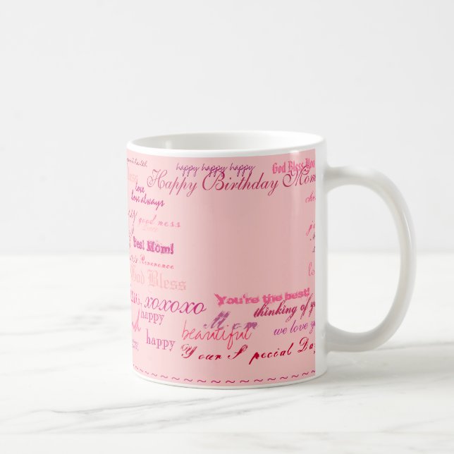Taza De Café "¡Feliz cumpleaños mamá!"jarra (Derecha)
