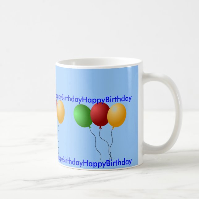 Taza De Café Feliz cumpleaños Mug (Derecha)
