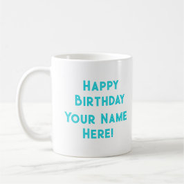 Taza De Café Feliz cumpleaños Mug (búho)