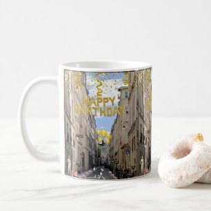 Taza De Café Feliz cumpleaños Mug Paris Francia