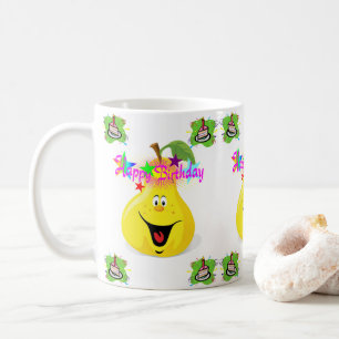 Taza De Café Feliz cumpleaños Mug Pear