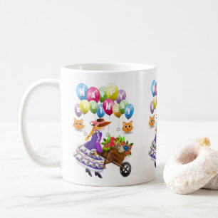 Taza De Café Feliz cumpleaños Mug Victorian