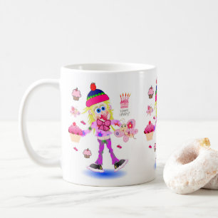 Taza De Café Feliz cumpleaños Mug Wacky Chica