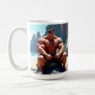 Taza De Café Feliz cumpleaños Muscleman