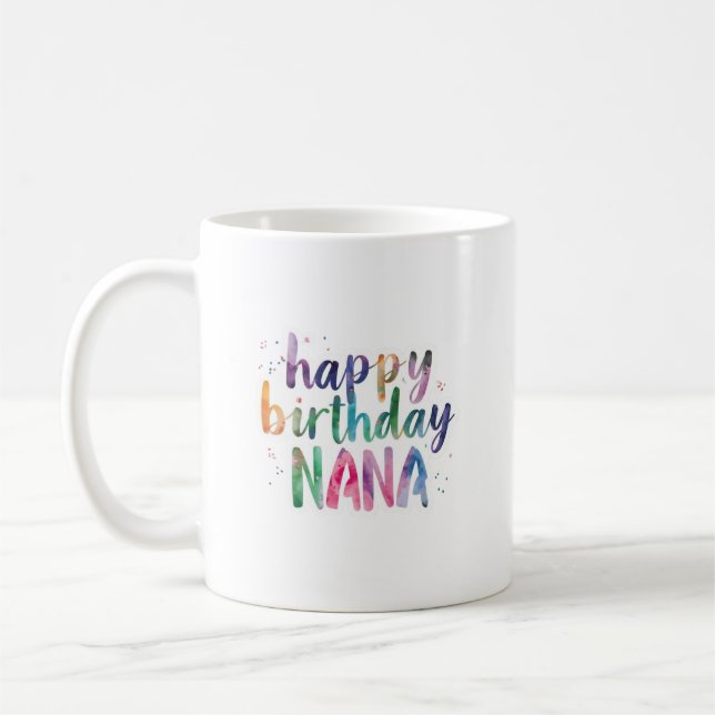 Taza De Café Feliz Cumpleaños Nana (Izquierda)