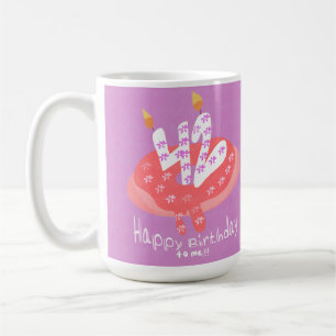 Taza De Café Feliz cumpleaños número 42 para mí, fiesta de past
