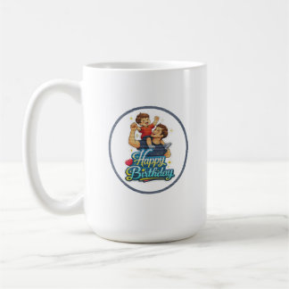 Taza De Café Feliz cumpleaños papá e hijo