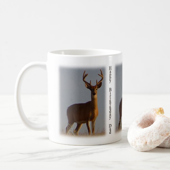 Taza De Café Feliz cumpleaños, papá Mug (Con donut)
