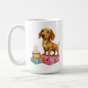 Taza De Café Feliz cumpleaños perro salchicha papá mamá mejor a