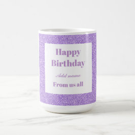 Taza De Café Feliz cumpleaños personalizado de todos nosotros