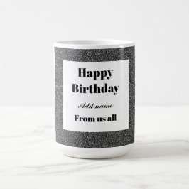 Taza De Café Feliz cumpleaños personalizado de todos nosotros
