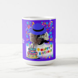 Taza De Café Felíz cumpleaños Poodle Coffee Mug