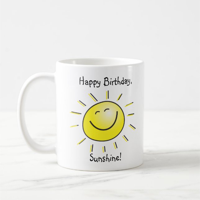 Taza De Café ¡Feliz cumpleaños, Sunshine! (Izquierda)