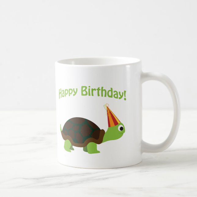 Taza De Café ¡Feliz cumpleaños! Tortuga (Derecha)