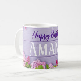 Taza De Café Feliz cumpleaños u otra celebración con nombre