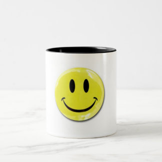 Taza de café feliz de la cara