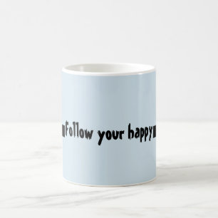 Taza de café feliz de la cita