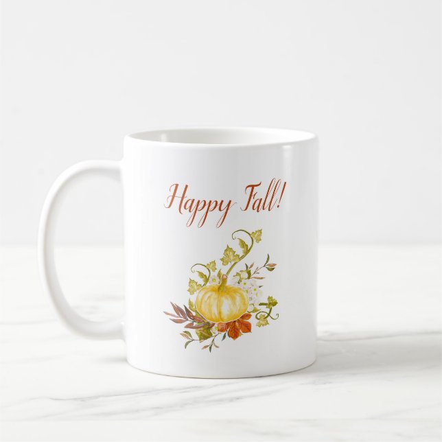 Taza de café feliz de otoño (Izquierda)