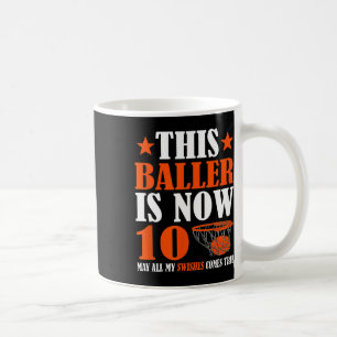Taza De Café Feliz décimo cumpleaños 10 años Bysketbyll 10 Bi