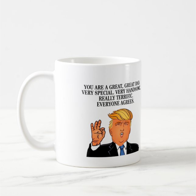 Taza de café feliz del día de padres de Donald (Izquierda)