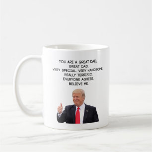 Taza de café feliz del día de padres de Donald