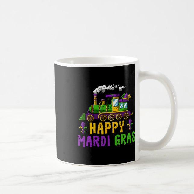 Taza De Café Feliz desfile de carnaval Mardi Gras Jester (Derecha)