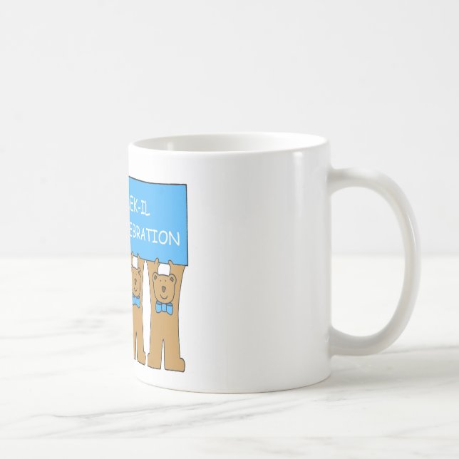 Taza De Café Feliz Día 100 de Baek-il, para Boy. (Derecha)