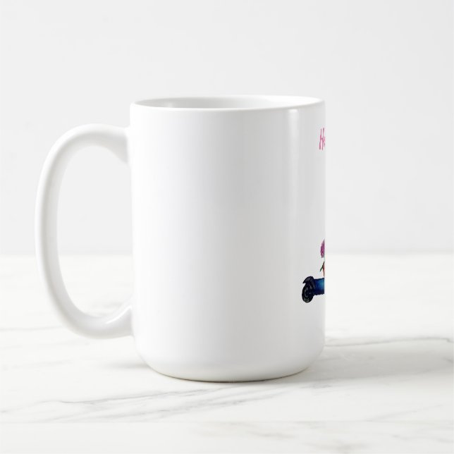 Taza De Café Feliz día, arte cutáneo (Izquierda)